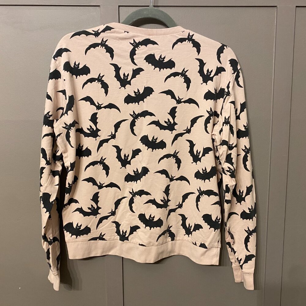 Girls Divided Bat Print Sweatshirt - Size Medium - Picture 3 of 3